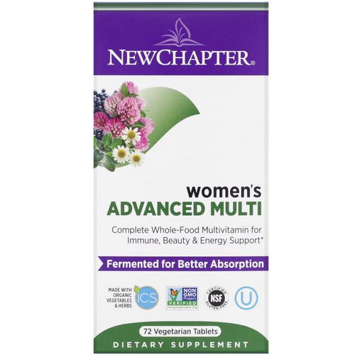 New Chapter, Women's Advanced Multi, 72 Vegetarian Tablets فوائد