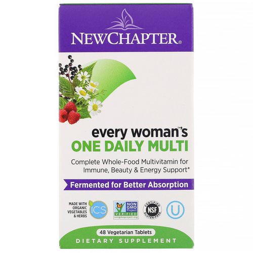 New Chapter, Every Woman's One Daily Multi, 48 Tablets فوائد