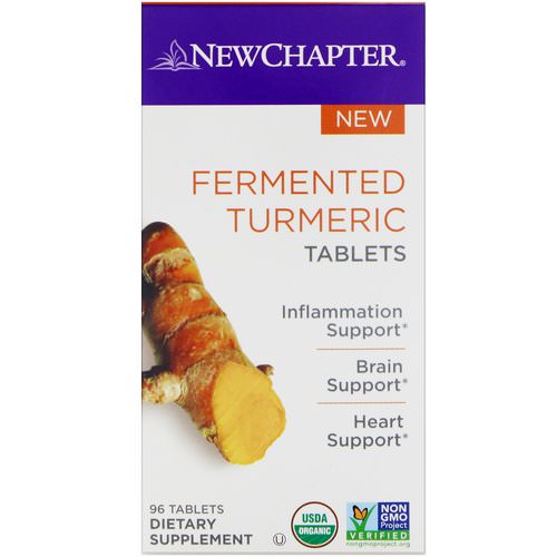 New Chapter, Fermented Turmeric, 96 Tablets فوائد
