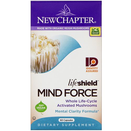 New Chapter, LifeShield, Mind Force, 60 Capsules فوائد