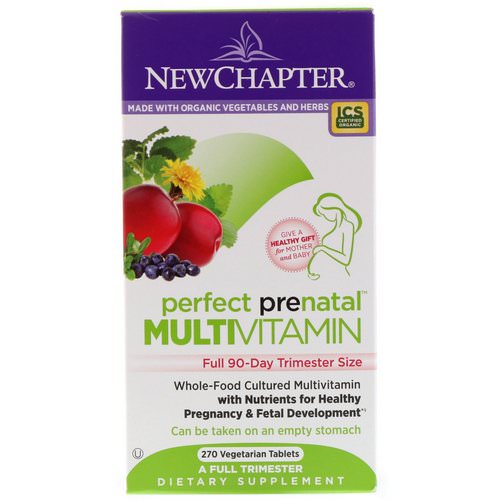 New Chapter, Perfect Prenatal Multivitamin, 270 Vegetarian Tablets فوائد