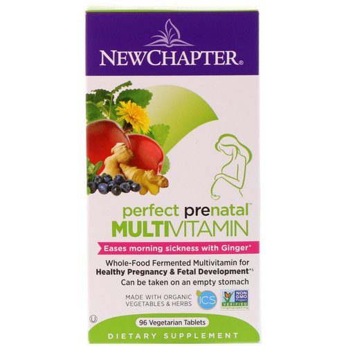 New Chapter, Perfect Prenatal Multivitamin, 96 Vegetarian Tablets فوائد