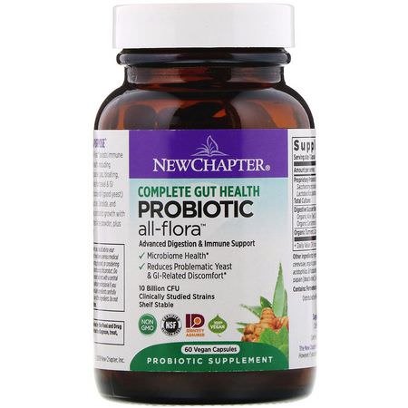 New Chapter Probiotic Formulas - البر,بي,تيك, الهضم, المكملات الغذائية