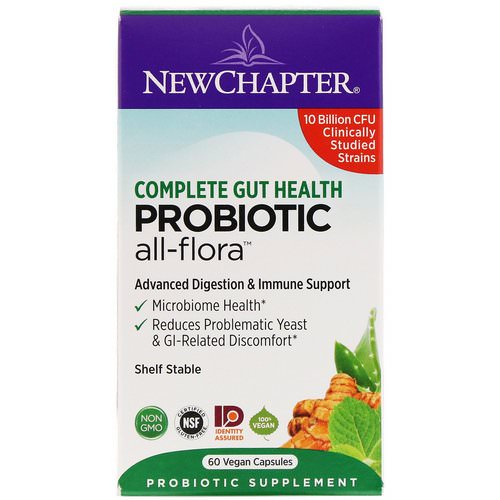 New Chapter, Probiotic All-Flora, 60 Vegan Capsules فوائد