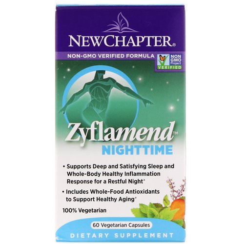 New Chapter, Zyflamend Nighttime, 60 Vegetarian Capsules فوائد