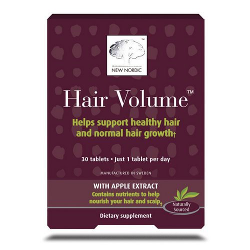 New Nordic, Hair Volume With Apple Extract, 30 Tablets فوائد