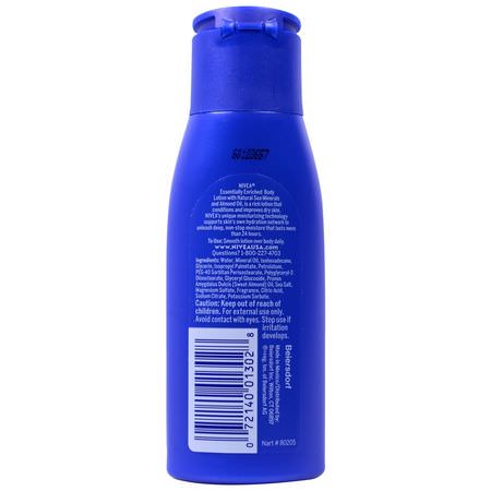Nivea, Body Lotion, Essentially Enriched, Almond Oil, 2.5 fl oz (75 ml):مرطب جسم, حمام