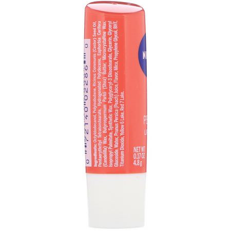 Nivea, Lip Care, Peach, 0.17 oz (4.8 g):مرطب الشفاه, العناية بالشفاه