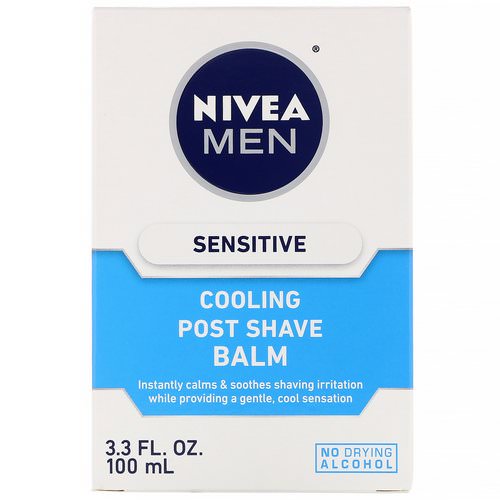 Nivea, Men, Sensitive Cooling Post Shave Balm, 3.3 fl oz (100 ml) فوائد