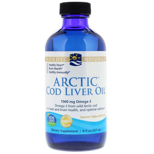 Nordic Naturals, Arctic Cod Liver Oil, 8 fl oz (237 ml) فوائد
