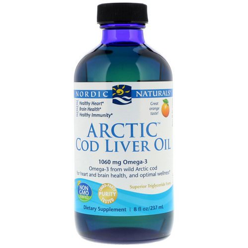 Nordic Naturals, Arctic Cod Liver Oil, Orange, 8 fl oz (237 ml) فوائد