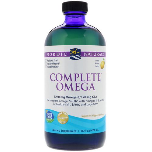 Nordic Naturals, Complete Omega, Lemon, 16 fl oz (473 ml) فوائد