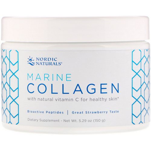 Nordic Naturals, Marine Collagen, Strawberry Flavor, 5.29 oz (150 g) فوائد