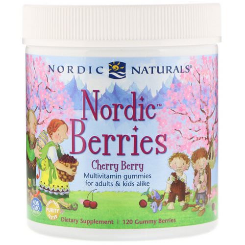 Nordic Naturals, Nordic Berries, Cherry Berry, 120 Gummy Berries فوائد