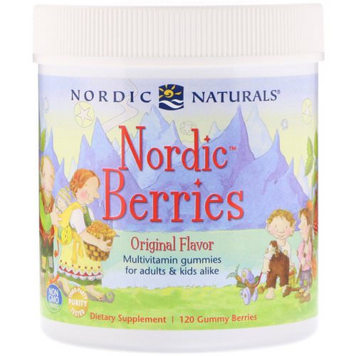Nordic Naturals, Nordic Berries, Multivitamin Gummies, Original Flavor, 120 Gummy Berries فوائد