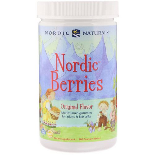 Nordic Naturals, Nordic Berries, Multivitamin Gummies, Original Flavor, 200 Gummy Berries فوائد