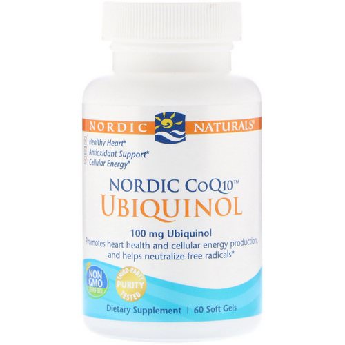 Nordic Naturals, Nordic CoQ10, Ubiquinol, 100 mg, 60 Soft Gels فوائد