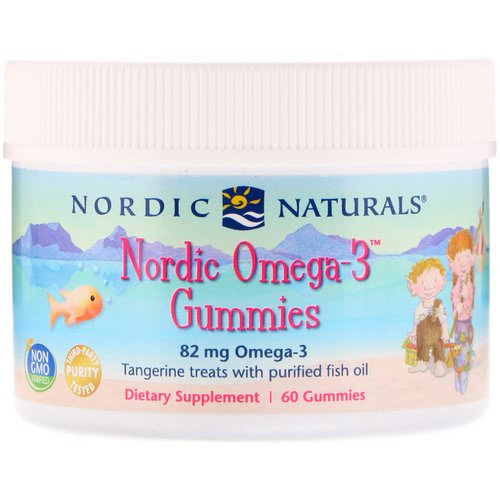 Nordic Naturals, Nordic Omega-3 Gummies, Tangerine Treats, 60 Gummies فوائد