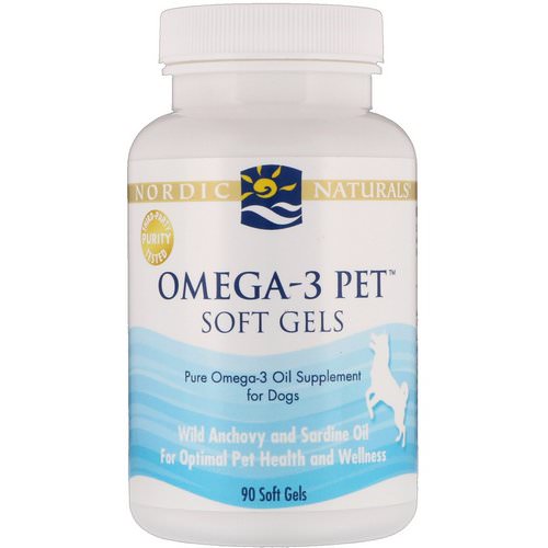 Nordic Naturals, Omega-3 Pet, Soft Gels, For Dogs, 90 Soft Gels فوائد