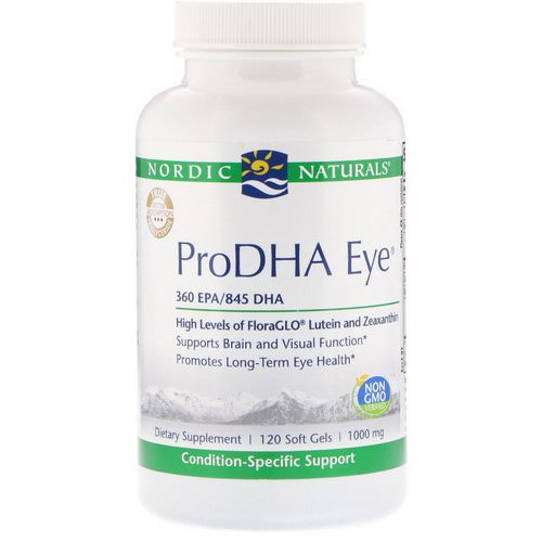 Nordic Naturals, ProDHA Eye, 1,000 mg, 120 Softgels فوائد