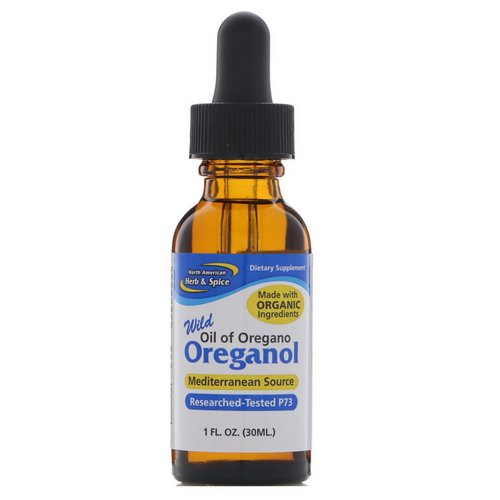North American Herb & Spice, Wild Oreganol, Oil of Oregano, 1 fl oz (30 ml) فوائد