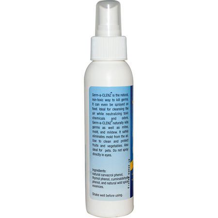 North American Herb & Spice, Germ-a Clenz, All Purpose Natural Spray, 4 fl oz (120 ml):منظفات متعددة الأغراض, منزلية
