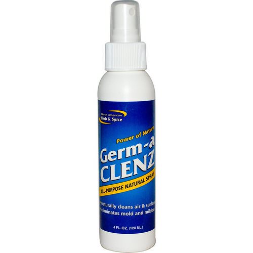 North American Herb & Spice, Germ-a Clenz, All Purpose Natural Spray, 4 fl oz (120 ml) فوائد
