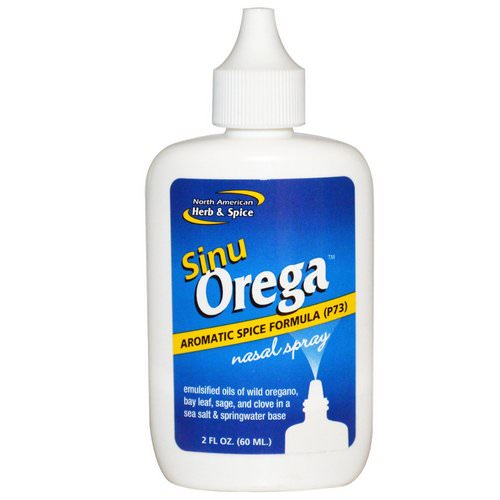 North American Herb & Spice, Sinu Orega, Nasal Spray, 2 fl oz (60 ml) فوائد
