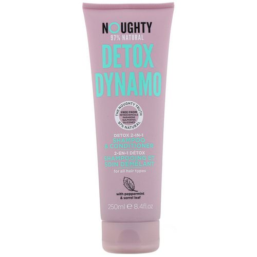 Noughty, Detox Dynamo, 2-in-1 Shampoo + Conditioner, 8.4 fl oz (250 ml) فوائد