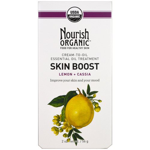 Nourish Organic, Skin Boost, Lemon + Cassia, 2 oz (56 g) فوائد