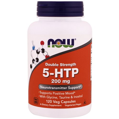 Now Foods, 5-HTP, Double Strength, 200 mg, 120 Veg Capsules فوائد
