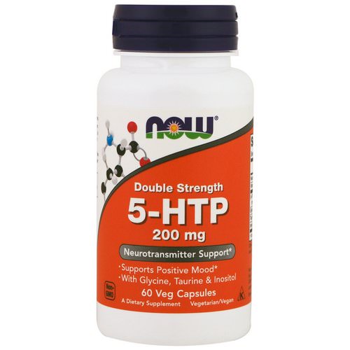 Now Foods, 5-HTP, Double Strength, 200 mg, 60 Veg Capsules فوائد