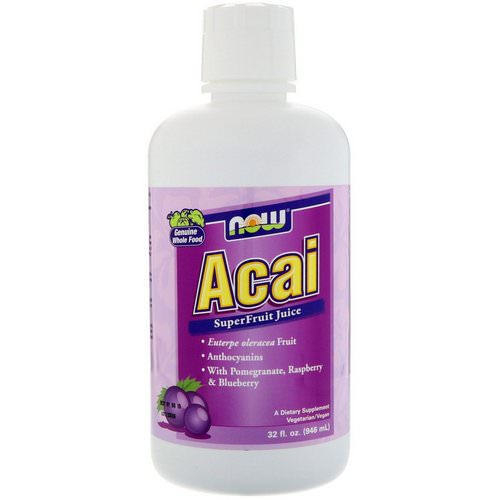 Now Foods, Acai SuperFruit Juice, 32 fl oz (946 ml) فوائد