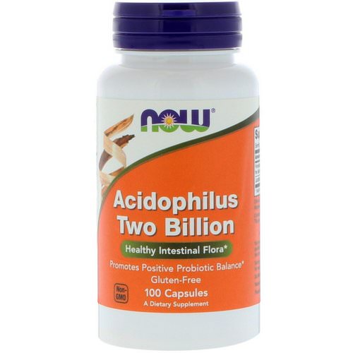Now Foods, Acidophilus Two Billion, 100 Capsules فوائد