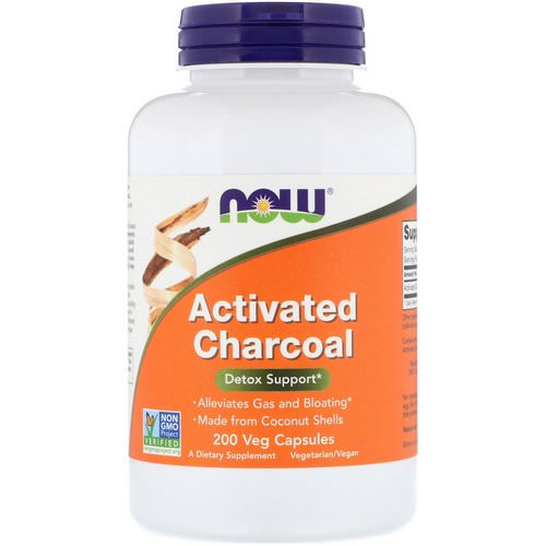Now Foods, Activated Charcoal, 200 Veg Capsules فوائد