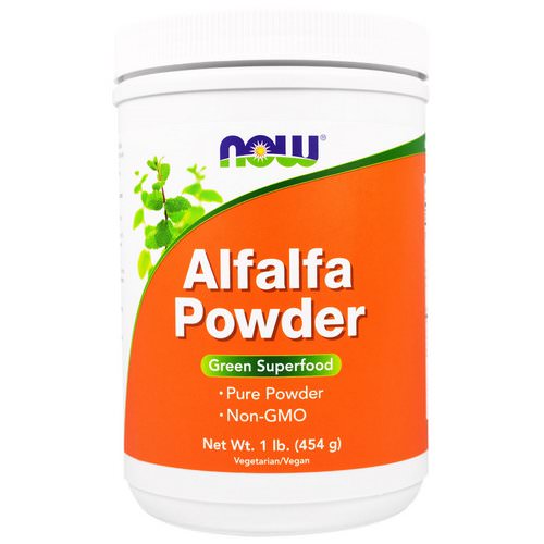 Now Foods, Alfalfa Powder, 1 lb (454 g) فوائد