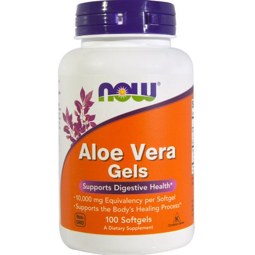 Now Foods, Aloe Vera Gels, 100 Softgels فوائد