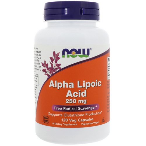 Now Foods, Alpha Lipoic Acid, 250 mg, 120 Veg Capsules فوائد