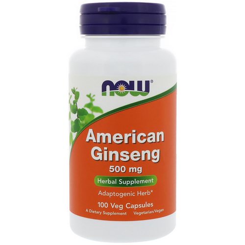Now Foods, American Ginseng, 500 mg, 100 Veg Capsules فوائد