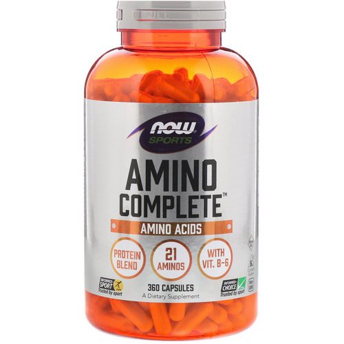 Now Foods, Sports, Amino Complete, 360 Capsules فوائد