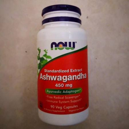 Now Foods, Ashwagandha, 450 mg, 180 Veg Capsules