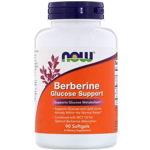 Now Foods, Berberine Glucose Support, 90 Softgels فوائد