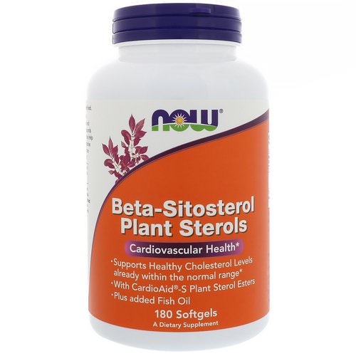 Now Foods, Beta-Sitosterol Plant Sterols, 180 Softgels فوائد
