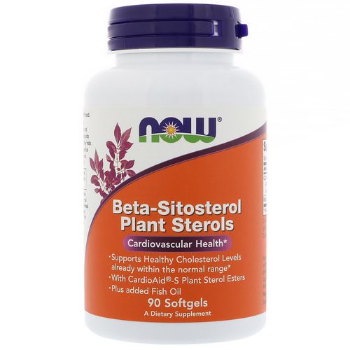 Now Foods, Beta-Sitosterol Plant Sterols, 90 Softgels فوائد