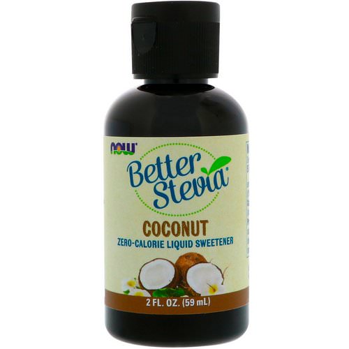 Now Foods, Better Stevia, Zero-Calorie Liquid Sweetener, Coconut, 2 fl oz (59 ml) فوائد