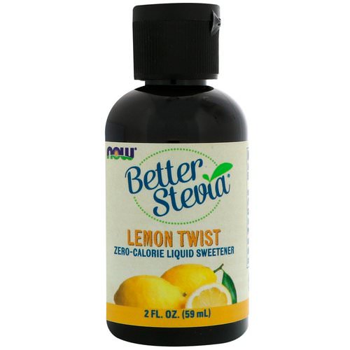 Now Foods, Better Stevia, Zero-Calorie Liquid Sweetener, Lemon Twist, 2 fl oz (59 ml) فوائد