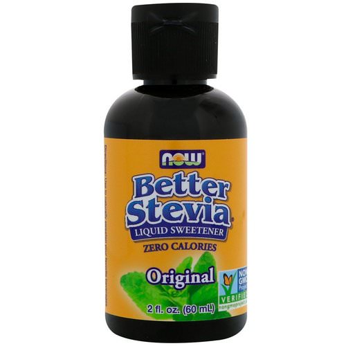 Now Foods, Better Stevia, Zero-Calorie Liquid Sweetener, Original, 2 fl oz (60 ml) فوائد