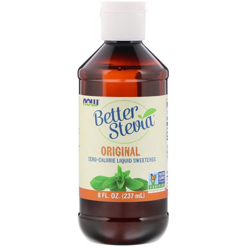 Now Foods, Better Stevia, Zero-Calorie Liquid Sweetener, Original, 8 fl oz (237 ml) فوائد