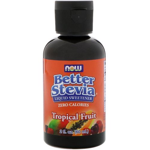 Now Foods, Better Stevia, Zero-Calorie Liquid Sweetener, Tropical Fruit, 2 fl oz (60 ml) فوائد