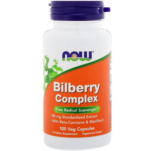 Now Foods, Bilberry Complex, 100 Veg Capsules فوائد